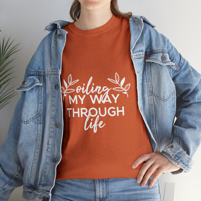 Oiling My Through Life Unisex Heavy Cotton Tee