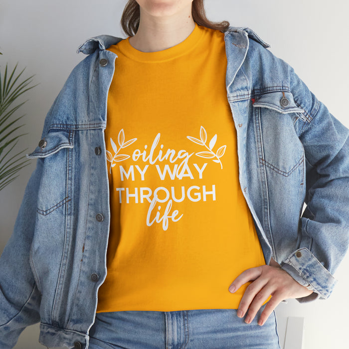 Oiling My Through Life Unisex Heavy Cotton Tee