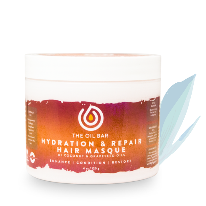 Ylang Ylang & Sweet Orange Essential Oils Aromatherapy Hydration & Repair Hair Masque