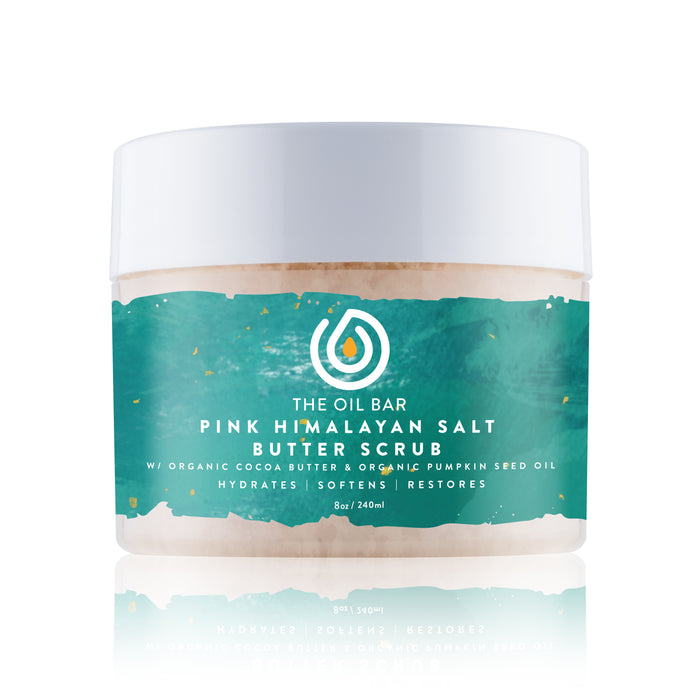 Aromatherapy Pink Himalayan Salt Butter Scrub infused with CBD Oil