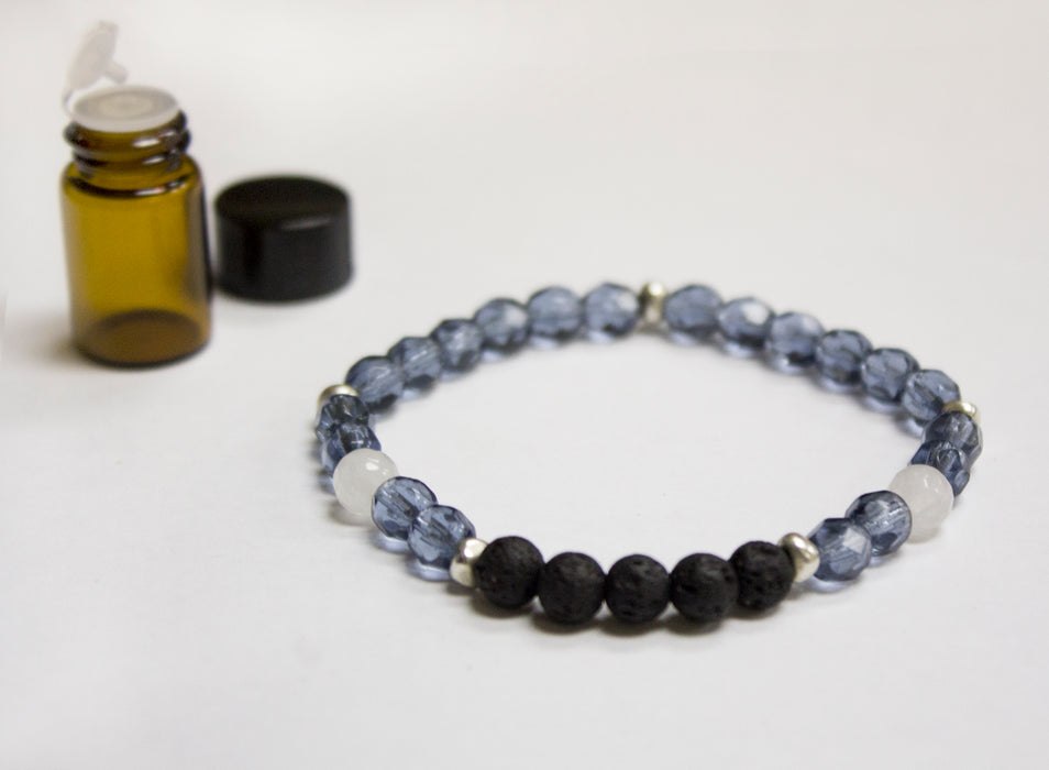Diffuser Bracelet: Montana Blue Crystal