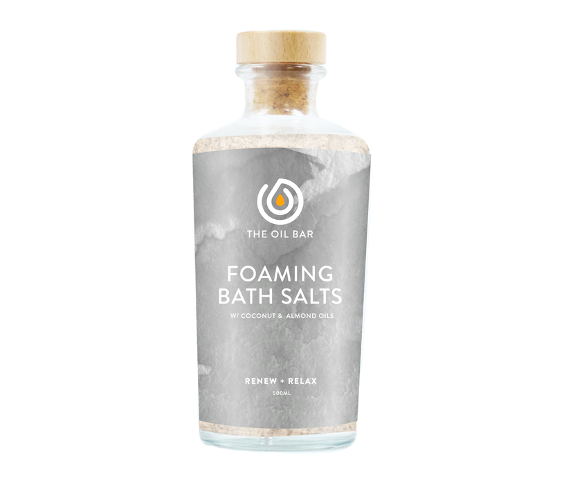 Black Raspberry Vanilla Foaming Bath Salts infused with CBD Oil (500ml Bottle)