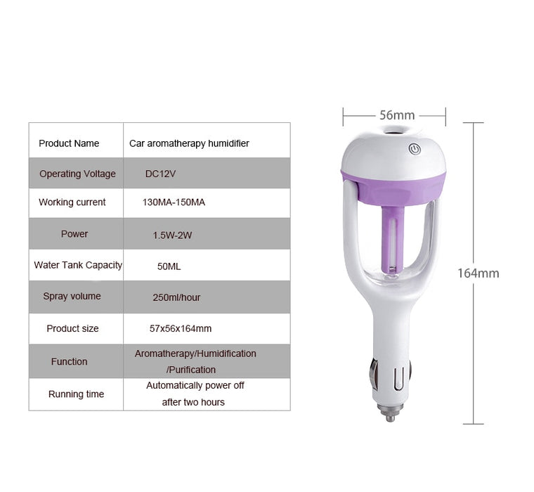 2V Car Air Freshener Oil Diffuser Product Description