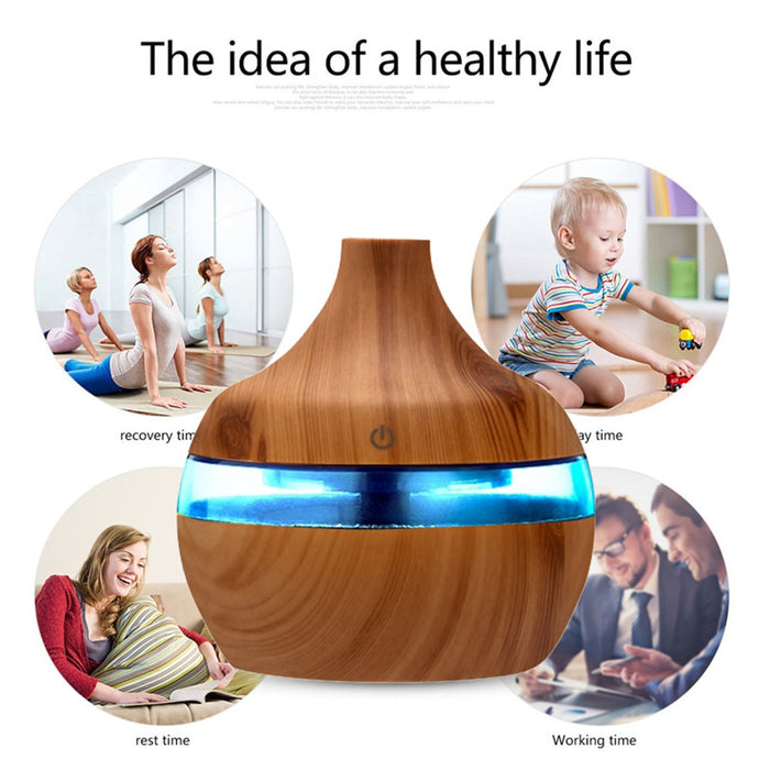 Usb Mist Machine Ultrasonic USB Mini Wood Grain Mist Maker — The Oil Bar