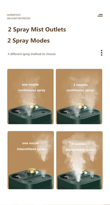 Aromatherapy Ultrasonic Mist Humidifier & Diffuser