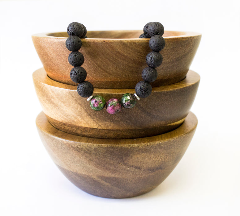 Diffuser Bracelet: Ruby Zoisite