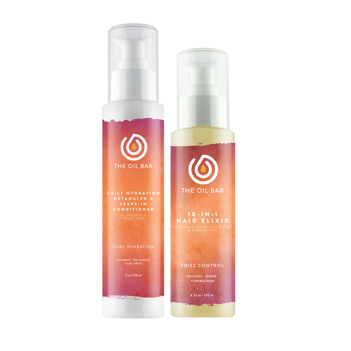 Daily Hydration Leave-In Conditioner & 10-in-1 Hair Elixir (2 pack)